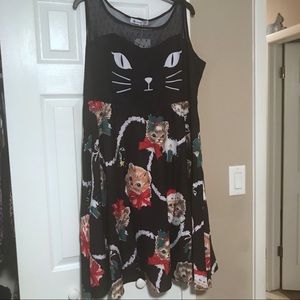 Christmas Cat Dress
